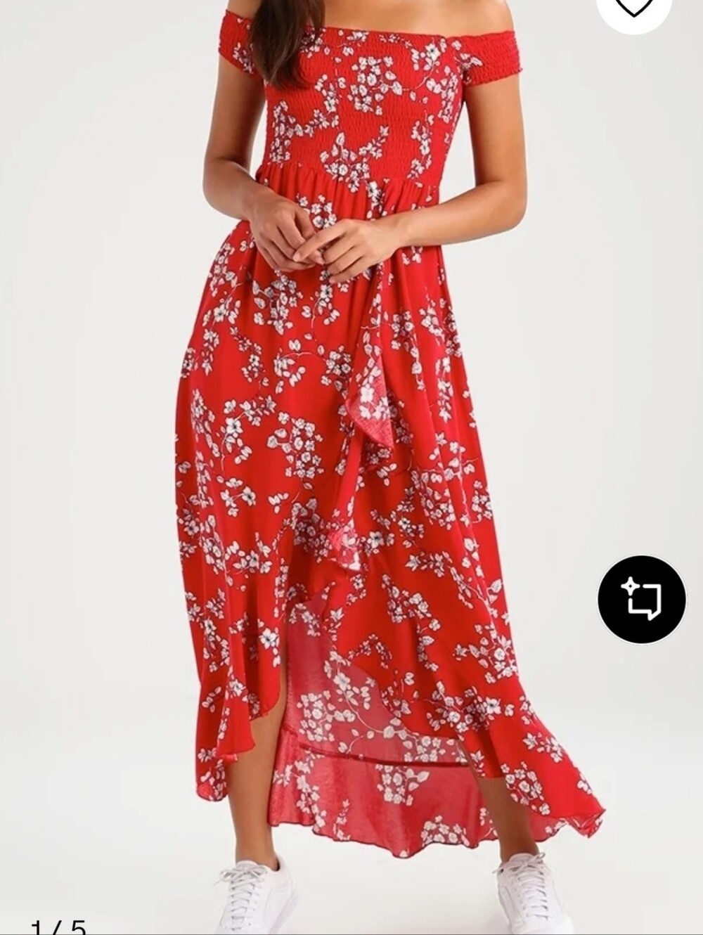 Missguided summer flower dress S - 100% viscose
